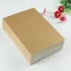 تغطية Kraft Brown Cover Schitching Notepad School Protector Soft Daily Noteboor مع خط نسخ ناع