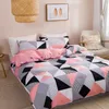 Bedding sets Modern Geometric Print Queen Bedding Set Soft Comfortable King Size Duvet Cover Set and Durable Single Double Bedding Sets 230605