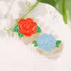 Broches Plantes Métal Émail Broche Lys Doux Violet Fleur Série Robe Sac À Dos Revers Badge Épingle Pour Femmes Cadeau Bijoux Accessoires