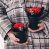 Storage Bottles Mini Flower Hug Bucket Florist Bouquet Packing Barrel Arrangement Box Gift For Valentine's Day Wedding Party