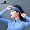 Sweatband Rockbros Cycling Sweatband för män Kvinnor Yoga Hair Bands Head Breattable Non-Slip Headwrap Safety Band Running Accessories 230605