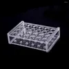 Test Tubing Rack Houder 11mm Dia School Supply Lab Apparatuur Plastic 24 Gaten 1.5ml Clear Centrifugaalbuis