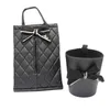 New Creative Bowknot Leather Car Back Seat Headrest Hanging Tissue Paper Towel Bag And Auto Trash Bin Can Sets Style Car Accessories