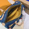 Джинсовые винтажные сумки для плеча женщин сумки для сумки Canvas Старая цветочная сумка для припечатки для печати для печати золотой аппаратный мешочек