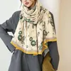 Sciarpe 2023 Sciarpa da donna Cashmere Pashmina Scialli invernali Avvolge spesso caldo Hijab Design Stampa Bufanda