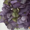 Dekorativa blommor konstgjorda hortensia huvuden gren silke falska flore bröllop arrangemang bord diy hem dekoration