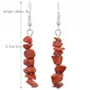 Crystal Stone Beaded Earrings Natural Stone DIY Tassel Earrings Women's Ear Studs Fashion Accessories