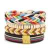 Charm Armbanden Colorf Weave Mti Layer Wrap Houten Kralen Verstelbare Armband Polsband Bangle Manchet Vrouwen Mannen Mode-sieraden Zal En Dhtj9