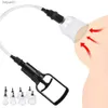 Vacuum Pump Breast Sucker Nipple Stimulation Clamp Sexy Chest Suction Massage Clip Enhancemen Enlarger Adult Sex Toys For Women L230518