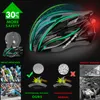 Bisiklet kaskları Queshark Erkekler Kadınlar Ultralight kask Led arka lamba MTB Yol Bisiklet Bisiklet Motosiklet Binicilik Havalandırılmış Güvenli Kapak 230605