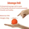 Yoga bollar Foot Back Arm Muskel Lacrosse Massage Ball TPE Gym Fitness Yoga Ball Muscle Stress Relief Massage Tools 230605