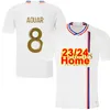 2023 24 AOUAR DEMBELE Speler Versie Heren Voetbalshirts LACAZETTE KADEWERE CHERKI Thuis Wit 3e Voetbalshirt Korte Mouw Uniformen