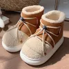 Stivali Inverno Caldo Donna Snow Woman Scarpe casual Comfort Pantofola da casa Scarpa da pane alta da donna Corta da donna