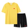 Moda letnie projektant męski szorty krótkie szorty Suit 2-częściowy zestaw 2023 marka klasyczna męska koszulka plażowa 2pcs sportowy garnitury