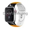 Apple Watch Band 49mm 38mm 44mm 45mm iwatch 시리즈 8 9 4 5 6 7 디자이너 스트랩 엠보싱 실리콘 브레이슬릿 3D 인쇄 남성 여성