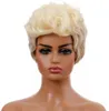 10 Inch Synthetische Pruik Cap Kort Krullend Haar Front Lace Bob Style Verscheidenheid aan ontwerpen