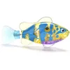 Novelty Toys Mini Electronic Fish Baby Summer Bath Toy Pet Cat Swimming Robot Fishes with LED Light Water Swim Pool Bathtub Game Christmas Birthday Gifts