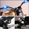 جديد 2pcs Eagle Eygle Eye Light LED LED مشرق ضوء DRL قيادة عكس النسخ الاحتياطي ضوء الدراجات النارية مصباح المصباح الأمامي المصباح الخلفي الخلفي