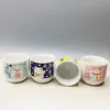 Teaware – service à vin japonais en céramique, 5 pièces, Maneki Neko, à saké (1 bouteille TOKKURI de 200ml et 4 tasses OCHOKO), verres pour chat porte-bonheur