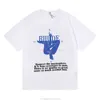 Designer Fashion Abbigliamento maglietta maglietta americana Rhude Human Body Yoga Compass stampato a doppio filo a doppio filato puro cotone manica corta maschio adolescenti cott