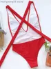 Women's Swimwear Plunging Women Swimsuit One Piece Sexy Swimwear 2023 Red Swimming Suit Monokini Crisscross Bathing Suits Beachwear T230606