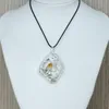 Kolye Kolyeleri Reiki Ham Mineral Ametists Sitrinler Kristal Kyanitler Kuvars Charm Geode Dilim Doğal Beyaz Ajenler