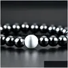 Beaded Magnetic Hematite Bracelet Point White Stone Strands Wristband Bangle Cuff For Women Mens Powerfashion Jewelry Will And Sandy Dhakj