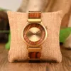 Relojes de pulsera Reloj de madera para mujer Reloj de pulsera Regalo de pareja Gota de Navidad