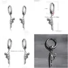 Dangle Chandelier Stainless Steel Pistol Earrings Retro Gun Hoop Ear Rings Women Men Fashion Jewelry Will And Sandy Drop Delivery Dhdgn