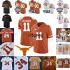 coe1 Custom Texas Longhorns Fußballtrikot NCAA College Bijan Robinson Whittington Joshua Moore Tarik Black Brenden Schooler Marcus Tillman Jr.