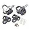 Bike Pedals RACEWORK Carbon Fiber Road Bicycle Pedals with Bearings forLOOKKeo and SPD System Locking Ultra-Light Pedals Cycling Parts 230606