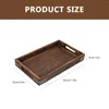 Plates Distressed Solid Wood Pallet Storage Holder Tray Fruit Plate Vintage Home Supplies Bread