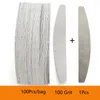 Nail Files 10050Pcs 100 180 240 Grey Professional Doublesided Strips Manicure Art Bulk Removalble 230606