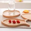 Plates Nordic Creative Children's Separate Wooden Baby Complementary Anti-fall Plate Cheese Bread Snack Fruit Storage