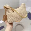 2023 Strohketten Umhängetaschen Unterarm Designer Markentasche Tote Umhängetasche Luxus Handtaschen Handtasche Mode Handtasche Frauen Brief Geldbörse Telefon Brieftasche