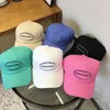 Kapity kulowe czapki wysokiej jakości wysokiej jakości unisex czysty kolor bawełniany czapka baseballowa litera ewchoderia szczytowy Hip Hop Hop Snapback Casual Dad Hat