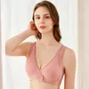 Maternité intimes soutien-gorge femmes enceintes boucle avant fil de coton sommeil sous-vêtements soutiens-gorge pour