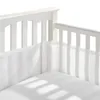 Bed Rails Baby Mesh Crib Bumper 2PcsSet Liner Breathable Summer Infant Bedding Bumpers born Cot Around Protector p230606