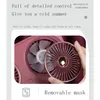 Fans HOMDD USB Desk Fan Portable Desktop Table Fan Strong Wind Quiet For Office Outdoor Handheld Double Leaf Folding Air Cooler Fan