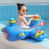 Inflatable Floats tubes Rooxin Airplane Infant Float Pool Swimming Ring Circle Baby Seat with Steering Wheel Summer Beach Party Toys 230605