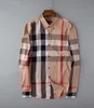 여름 남성 셔츠 디자이너 셔츠 클래식 스트라이프 프린트 카디건 코트 격자 무늬 긴 슬리브 셔츠 남자 여자 순수면 재킷