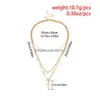 قلادة قلادة Mtilayer Juses Cross Necklace Gold Chokers Woomen Moder