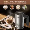 Frothers Gevi Milk frother 4 in 1 Automatic Electric Milk Steamher Arear inoxydable 10.1oz / 2,5 oz Cold and Hot Milk Foam Maker Gemka700dau