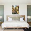 Arte de parede de lona de paisagem impressionista pintada à mão Domingo em Veneza Obra de arte moderna Linda decoração de sala de jantar