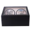 Automatic Mechanical Watch Winders Black PU Leather Storage Box Collection Watch Display Jewelry US plug Winder Box278m