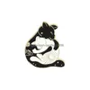 Broches Broches Rondes Yinyang Pins Émail Animal Câlin Chat Dragon Broche Épinglette Top Sacs Badge Pour Femmes Hommes Mode Bijoux Drop Del Dhb4A