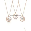 Hänge halsband 12 stjärntecken halsband horoskop libra crystal pendants charm stjärna choker astrologi för kvinnor tjej mode juvelr dhreq