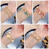 Charm Bracelets Europe And The United States Selling Fashionable Bohemian Color Love Ball Pendant Hand String Multi-layer Beaded Bracelet