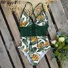 Damskie stroje kąpielowe 2023 NOWA KONTROLA BIDOMENY WASIT PUSH UP SWIMSUS SKWISWAWIN SKWARTACJA VINTAGE RETRO Kąpy Bodysuit Beach Zużycie Backless T230606