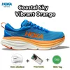 Hoka Bondi 8ランニングシューズHokas One Clifton 8 Black White Shock Assobing Road Bondi